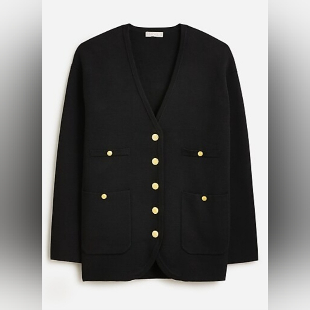 JCrew V Neck Sweater Blazer Size Medium